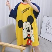 ราคา Ryn studio ชุดนอนกระโปรง พร้อมส่ง ชุดนอนลายการ์ตูนแขนสั้นขาสั้น ชุดนอนแขนสั้น คอกลม ผ้านุ่ม ใส่สบายฟรีไซส์ ชุดนอนคอตตอน (20471384926)