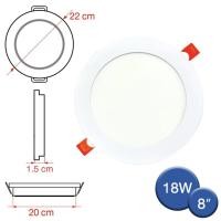 ราคา โคมฝังฝ้า Panel Light LED 6W 9W 12W 18W 24W ทรงกลม เหลี่ยม มีแสงขาว เปลี่ยน โคมฝังฝ้าติดเพดาน ไฟดาวน์ไลท์ LED (22158225841)