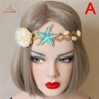 ราคา GALAXIA พวงมาลัยประดับผมมงกุฎดอกไม้สำหรับเจ้าสาวสำหรับงานแต่งงานเปลือกหอยธรรมชาติที่คาดผม (22639802590)