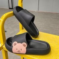 ราคา รองเท้าแตะผู้หญิง ผู้ชาย รองเท้าแตะลายการ์ตูน รองเท้าแตะพื้นนุ่ม สีขาว สีดำ รองเท้าลำลอง รองเท้าแตะ พื้นนิ่ม (23054756076)