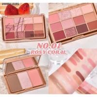 ราคา ของแท้ พาเลททาตา SIVANNA COLORS SOFT BLURRING 12 3 COLOR DOUBLE EYE PALETTE อายแชโดว์ เซตแต่งหน้า (22074895063)