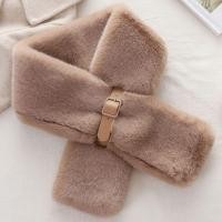 ราคา APRRERY สีทึบทึบ ผ้าพันคอแบบไขว้ ตุ๊กตาขนกระต่ายปลอม หนาขึ้น ผ้าพันคอคอผ้าพันคอ น่ารักน่ารักๆ ที่คลุมไหล่ สำหรับผู้หญิง (22970150867)