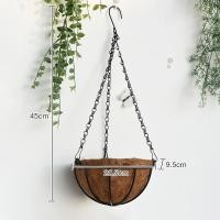 ราคา Spring Homeกระเช้าแขวนต้นมะพร้าว สายเป็นโซ่เหล็ก กระถางแขวน ขุยมะพร้าว กระถางต้นไม้ ตกแต่งบ้าน ระงับ (22695585265)