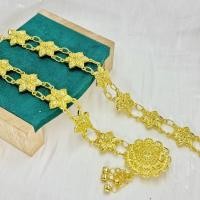 ราคา เข็มขัดทองโบราณสำหรับผู้หญิงไทย ยาว 40 นิ้ว โหมดหัวเข็มขัดสามารถปรับความยาวได้หลากหลาย เข็มขัดนาค วัสดุโลหะ เข้ากับชุด (21315914920)