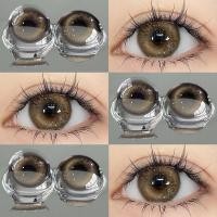 ราคา คอนแทคเลนส์สีขนาดเส้นผ่านศูนย์กลาง 14 2 มม ต่อปีคอนแทคเลนส์รายเดือนคอนแทคเลนส์ คอนแทคเลนส์ Thai Tea Grey Black กรองแสงขนาดมินิ 1คู่ 14 5mm (22987523920)