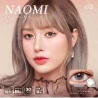 ราคา คอนแทคเลนส์ Naomi Gray Brown ยี่ห้อ Kitty kawaii ค่าสายตาปกติ 1000 (17337671435)