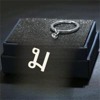 ราคา ใหม่ DIY พวงกุญแจสเตนเลสตัวอักษร A Z เสน่ห์26ตัวอักษรพวงกุญแจชายหญิงพวงกุญแจของขวัญคู่เครื่องประดับรถพวงกุญแจ (22885506838)