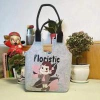 ราคา กระเป๋าถือผ้าสักหลาดลายการ์ตูนน่ารักแบบพกพาสำหรับนักเรียนหญิง (23047198814)