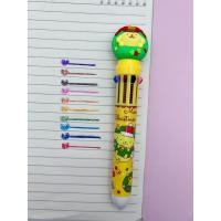 ราคา ปากกาลูกลื่น10สี ปากกาหัวการ์ตูน แฟนซี สุดน่ารัก ballpoint pen ปากกาหลายสี เครื่องเขียน (20638359571)