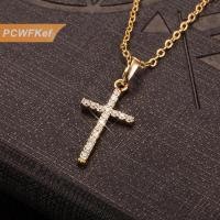 ราคา PCWFKef สร้อยคอจี้ไม้กางเขนสำหรับผู้ชายผู้หญิงสร้อยคอวินเทจแบบเรียบง่ายอเนกประสงค์ของขวัญเครื่องประดับ (22793211224)