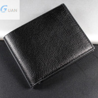 ราคา GUAN กระเป๋าสตางค์ผู้ชายหนังแท้ผู้ชายกระเป๋าสตางค์พรีเมี่ยมสินค้าจริง cowhide กระเป๋าสตางค์สำหรับผู้ชายสั้นสีดำ walet porfeuille Homme (22256121174)