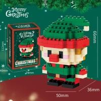ราคา เลโก้ตั้งโชว์ขนาดเล็ก บล็อคตัวต่อคริสร์มาส ซานตาคลอส กวางเรนเดียร์ โมเดลจิ๋ว (22960268843)