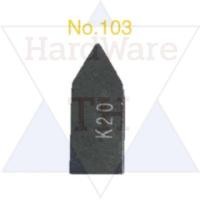 ราคา มีดเล็บ K20 Carbide Tips No 103 (21759226649)