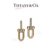 ราคา Tiffany and Co ต่างหู Tiffany Hardwear บวกขนาด 18k Gold พร้อม Round Bright Diamond 18k Rose Gold 18k Platinum tiffany Hardwear Large Link Earrings in 18k Gold with Diamonds (22932312530)