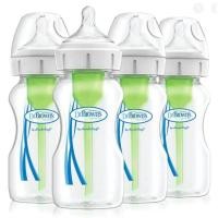 ราคา USA ขวดนม Dr Browns ลดโคลิค 9oz รุ่น Options Wide Neck Baby Bottle dr brown anti colic ขาว คอกว้าง (19536560946)
