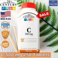 ราคา 50 OFF ราคา Sale EXP 01 2025 วิตามินซี C 500 mg 250 Tablets 21st Century (22780538824)