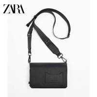 ราคา ZARA กระเป๋าสะพายไหล่ อเนกประสงค์ ขนาดใหญ่ จุของได้เยอะ ลายนูน สีดํา สําหรับผู้ชาย 2023 (20446326288)