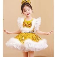 ราคา COD พร้อมส่ง เครื่องแต่งกายเต้นแจ๊ส กระโปรงเจ้าหญิง ประดับเลื่อม สําหรับเด็กอนุบาล ZHL (21552224399)