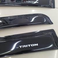 ราคา กันสาด TRITON ไททัน สีดำ 4 ประตู ใส่ปี 2023 2024 2025 2026 (22651506539)