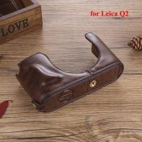ราคา Genuine Leather Camera Bag for Leica Q2 Q QP TYP116 Bottom Opening Version Protective Half Body Cover Base Case Cover Funda (17176466260)