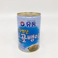 ราคา หอยกระป๋องเกาหลี 400g SHELL WHELK หอยสังข์ทะเลกระป๋อง 골뱅이 SINCE 1965 (20860926033)