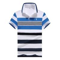 ราคา PLAYBOY เสื้อโปโลแขนสั้นผู้ชายเสื้อโปโลลายทาง (23000479092)