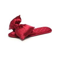 ราคา QiaoYiLuo โบว์ส้นเตี้ยประดับเพชรร้อนแรงรองเท้าแตะในบ้านสีทึบโบว์หวานสำหรับผู้หญิง (22277284729)