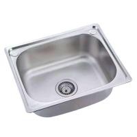 ราคา อ่างล้างจาน ซิ้งล้างจาน ซิ้งค์ล้างจาน1หลุม ขนาด50 40ลึก15cm แบบฝังเคาร์เตอร์และพับขอบ (23087190437)