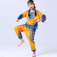 ราคา เด็กแอฟริกันกลองชุดแขนยาวชุดเต้นรําแห่งชาติ Joyful วันเด็กกลองประสิทธิภาพชายรุ่น (21262966560)