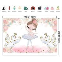 ราคา บัลเล่ต์ฉากหลังสำหรับสาวระบำทารกฝักบัวการถ่ายภาพพื้นหลังหงส์สาวตูตกแต่งงานเลี้ยงวันเกิดแบนเนอร์บลัชออสีชมพู G Litter บัลเล่ต์รองเท้าตูภาพถ่ายบูธอุปกรณ์ประกอบฉาก (16292611589)
