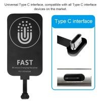 ราคา Type C Wireless Charger Universal Ultra Slim Wireless CHARGING Receiver Patch พร้อมสายชาร์จแม่เหล็กสำหรับ Huawei (21545920668)
