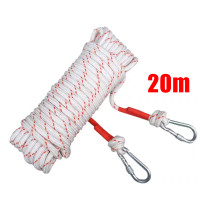 ราคา ส่งจากกรุงเทพ 12mm เชือกโรยตัว ปีนเขา นิรภัย พร้อมตะขอ อุปกรณ์โรยตัวยามฉุกเฉิน แข็งแรงทนทาน 10เมตร 20เมตร 5เมตร (22753558078)