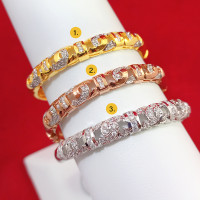 ราคา กำไลชาแนลฝังเพชร เส้นผ่านศูนย์กลาง 5 2 ซม และ 5 5 ซม ชุบทอง พิ้งโกลล์ ทำจากทองเหลือง ใส่ได้ทุกโอกาส ไม่ลอกไม่ดำ รูปถ่ายจากสินค้าจริง (15906417097)