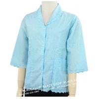 ราคา พร้อมส่ง เสื้อลูกไม้คอปก สาวอวบ แขนสามส่วน รอบอก 38 50 นิ้ว เสื้อแฟชั่นคนแก่ ของฝาก รหัส BA1057 (19297760161)