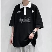 ราคา พร้อมส่ง เสื้อยืดโปโล Polo คอปก ทรงหลวม ผู้ชาย ใส่สบาย (22882585044)