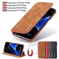 ราคา XICCI Flip VINTAGE เคสหนังบางสำหรับ Samsung Galaxy S7 S7 EDGE S8 S9 S10 S8 PLUS S9 PLUS S10 PLUS S10E แม่เหล็กปิดฟังก์ชั่นช่องเสียบบัตรเคสโทรศัพท์ไอโฟนแบบหนัง (22494342349)