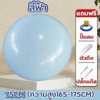 ราคา ลูกบอลยางใหญ่ ลูกบอลออกกำลังกาย บอลโยคะ Yoga Ball ลูกบอลโยคะใหญ่ ขนาด 55 65 75 cm บอลออกกำลังกาย ลูกบอลฟิตเนส (22575657669)