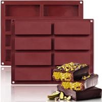 ราคา แม่พิมพ์ช็อกโกแลตซิลิโคนลึกแม่พิมพ์ช็อกโกแลตซิลิโคนช็อกโกแลตทรงสี่เหลี่ยมแม่พิมพ์ทำขนมอบธัญพืชอัดแท่งแม่พิมพ์ช็อคโกแลตสำหรับอบโปรตีนข้าวโอ๊ตบาร์พลังงานชามถอดง่าย (22787828816)