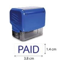 ราคา ตรายางหมึกในตัว ยี่ห้อ trodat คำสำเร็จ หมึกสีน้ำเงิน (8730897553)