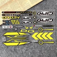 ราคา สติกเกอร์หมวกกันน็อคสะท้อนแสงกระจกหน้ารถหมวกกันน็อคติดขอบเลนส์ GP Decals อุปกรณ์แข่งรถมอเตอร์ไซค์สำหรับ Arai SHOEI HJC KYT (21386570999)