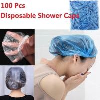 ราคา YESPERY 100Pcs หมวกอาบน้ำใช้แล้วทิ้งหมวกอาบน้ำโรงแรมบ้าน One Off ยืดหยุ่นหมวกอาบน้ำสีฟ้าสีขาว (1800570539)