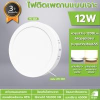 ราคา โคมไฟติดเพดาน ติดลอย โคมไฟดาวไลท์ led 6W 12W 18W 24Wทรงกลม ทรงเหลี่ยม แสงขาว ไฟเพดานบ้าน led 220v (23011845433)