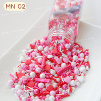 ราคา เม็ดมุกน้ำตาลแต่งขนม แต่งเค้ก ขวดละ 100 สีสวย ทานได้ เม็ดน้ำตาล Sugar sprinkle (21640148391)