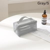 ราคา BeautyBloomM กระเป๋าเครื่องสำอางตาข่ายใสขนาดเล็กสีดำขนาดใหญ่พกพาได้กระเป๋าจัดระเบียบของใช้ในห้องน้ำกล่องเก็บลิปสติก (22503966536)