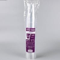 ราคา แก้วพลาสติก 12 oz GPPS แก้วน้ำดื่ม เนื้อแข็ง ใส ปาก85 เหมาะสำหรับใส่เครื่องดื่ม จำนวน 50 ใบ แพ็ค (22952518242)