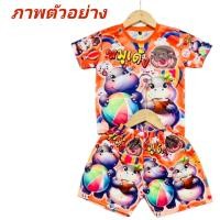 ราคา ชุดเด็กหมูเด้ง ลายหมูเด้ง 4 9ปี ชุดน้องฮิปโป มะมะมะหมูเด้งงง ผ้าโพลีเอสเตอร์ พร้อมส่ง (23034616690)