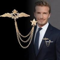 ราคา ชุดสูททักซิโด้มีโซ่พร้อม Lencana Pin หมุดเข็มกลัดของผู้ชายชุดสูททักซิโด้ 50สไตล์ให้เลือก1ชิ้น (7698125549)