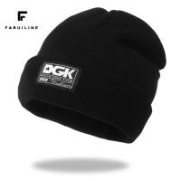 ราคา FARUILINE STORE หมวกไหมพรม ผู้ชาย ผู้หญิง หมวกสกี หมวกถักสวมหัว DGK หมวกบีนนี่ (23048330864)
