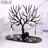 ราคา TELV แท่นโชว์เครื่องประดับชั้นเก็บต้นไม้สร้อยคอต่างหูแหวนกล่องเครื่องประดับที่วางตั้งโต๊ะที่เก็บของแต่งหน้า (22569318770)