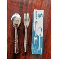 ราคา ช้อนส้อมสเตนเลส ตราหัวช้าง ลายมีน่า 12คู่ (9362583941)